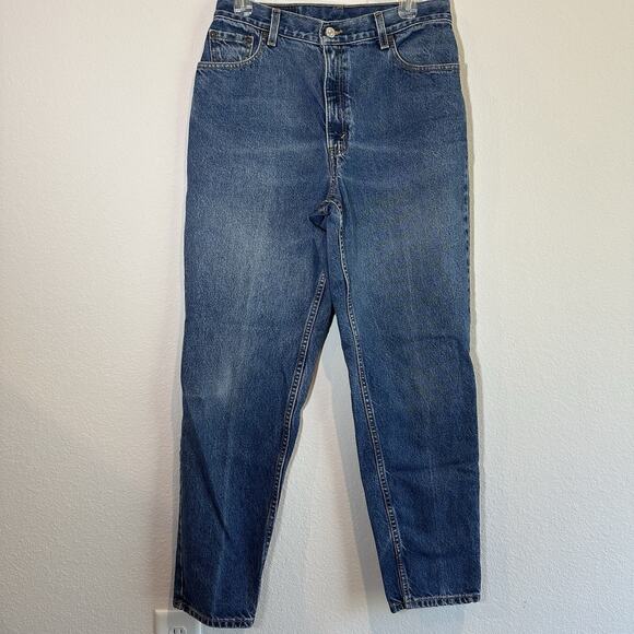 Y2K Levis 550 Jeans Womens Sz 12 Relaxed Fit Tapered High Rise Vintage Mom 2002 - Picture 6 of 11